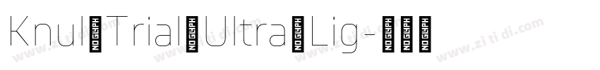 Knul Trial Ultra Lig字体转换